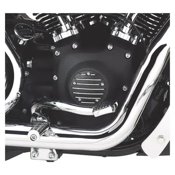 Tapa del temporizador Harley Black Fin