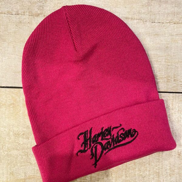 GORRO H-D "SCRIPT- ROSA BRILLANTE"