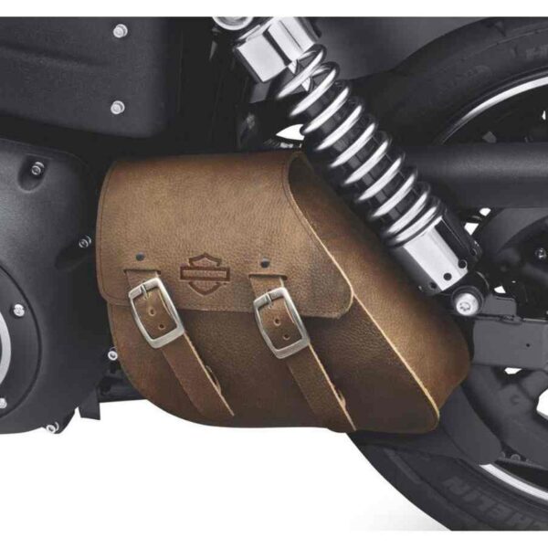 H-D® SINGLE SIDED SWINGARM BAG BROWN