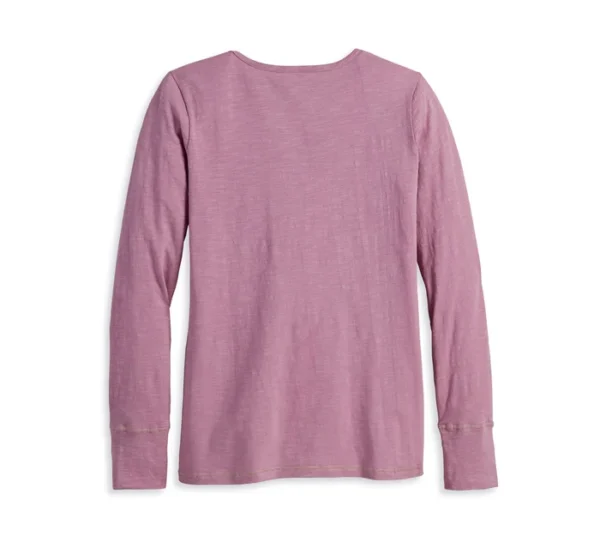 POLERA MANGA LARGA "SUSPENSION SCOOP NECK HENLEY" - Imagen 2