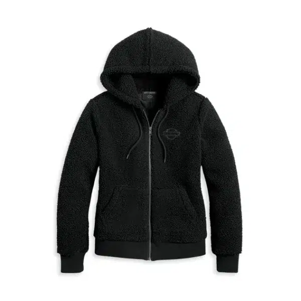 POLERON CON GORRO SHERPA "BLACK BEAUTY"