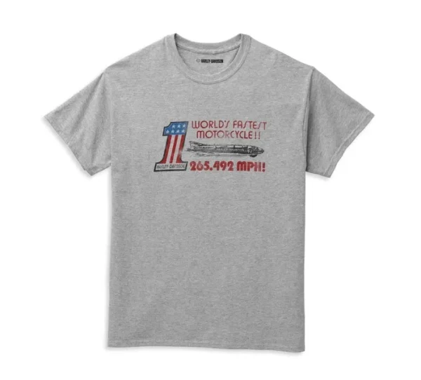 POLERA H-D "#1 MPH GRIS"