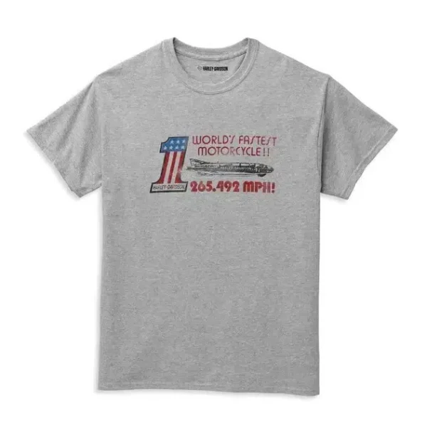 POLERA H-D "#1 MPH GRIS"