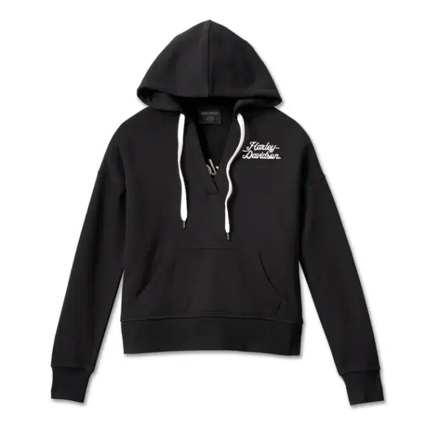 POLERON CON CUELLO EN "V" DE LOS "VALLEY RUMBLERS- NEGRA"