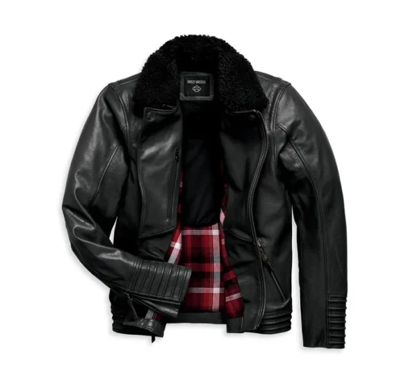 CHAQUETA DE CUERO "MAVERICK" BLACK - Imagen 3