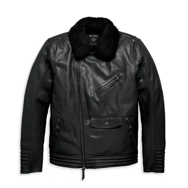 CHAQUETA DE CUERO "MAVERICK" BLACK