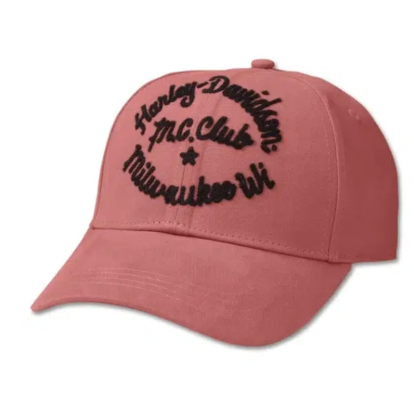 GORRA H-D "CLUB CREW ROSA"