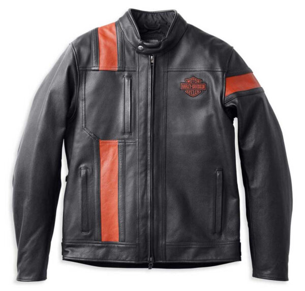 CHAQUETA DE CUERO IMPERMEABLE "Hw-100" H-D - Imagen 4