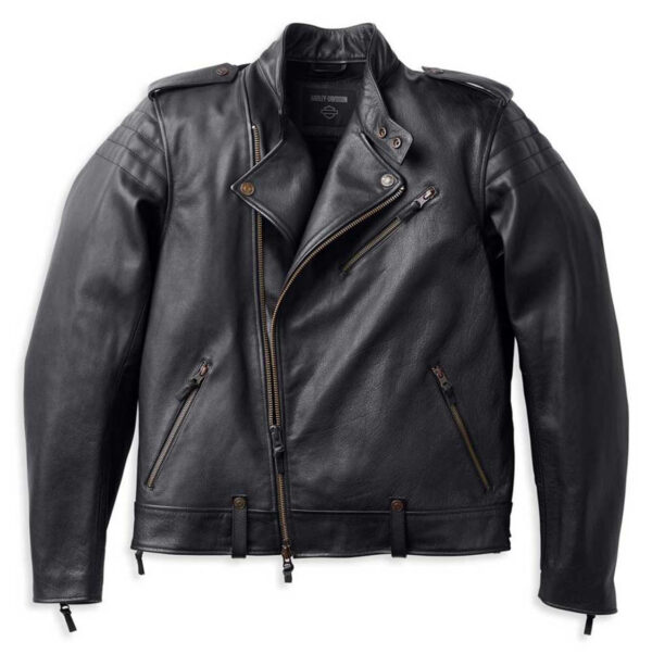 CHAQUETA DE CUERO DE PESO MEDIO "BIG SUR" - Imagen 3