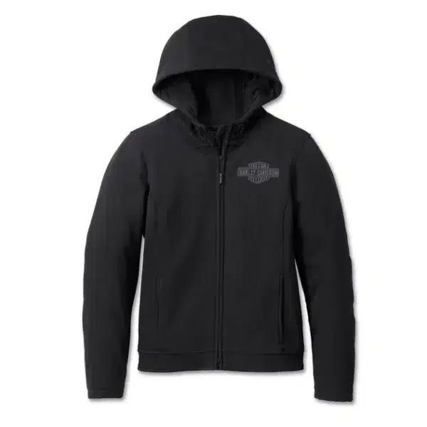 CHAQUETA POLAR CON GORRO DEFLECTOR PARA MUJER