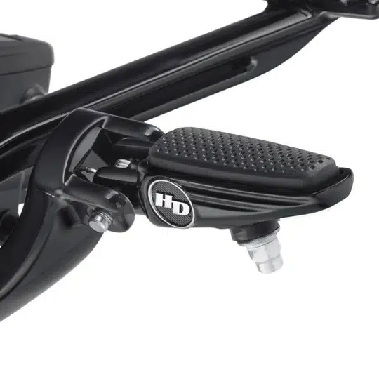 Estriberas para moto Harley-Davidson Defiance anodizadas en negro