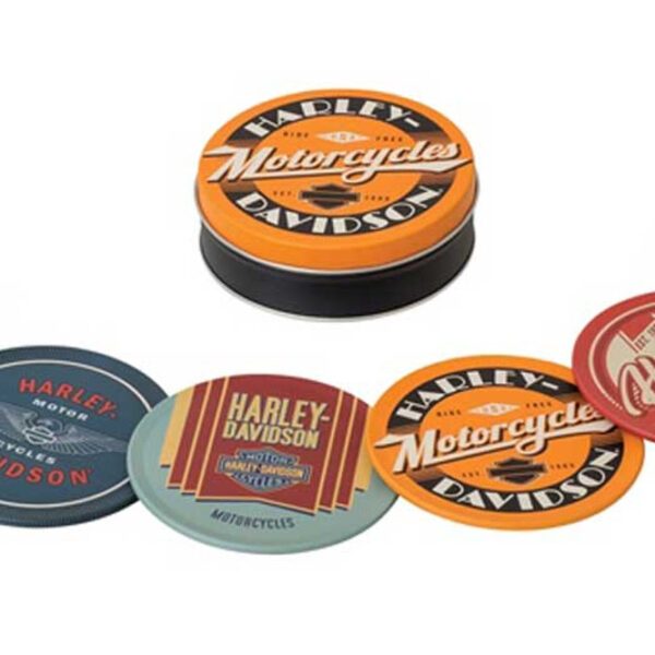 JUEGO DE 6 POSAVASOS H-D